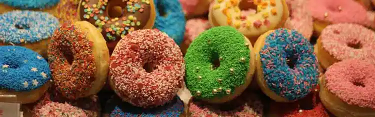 Donuts sind voller Zucker