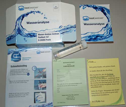 Wasseranalyse Test 