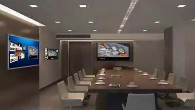 Viele Büro- und Konferenzräume sind heutzutage mit Klimaanlagen und künstlichem Licht ausgestattet.